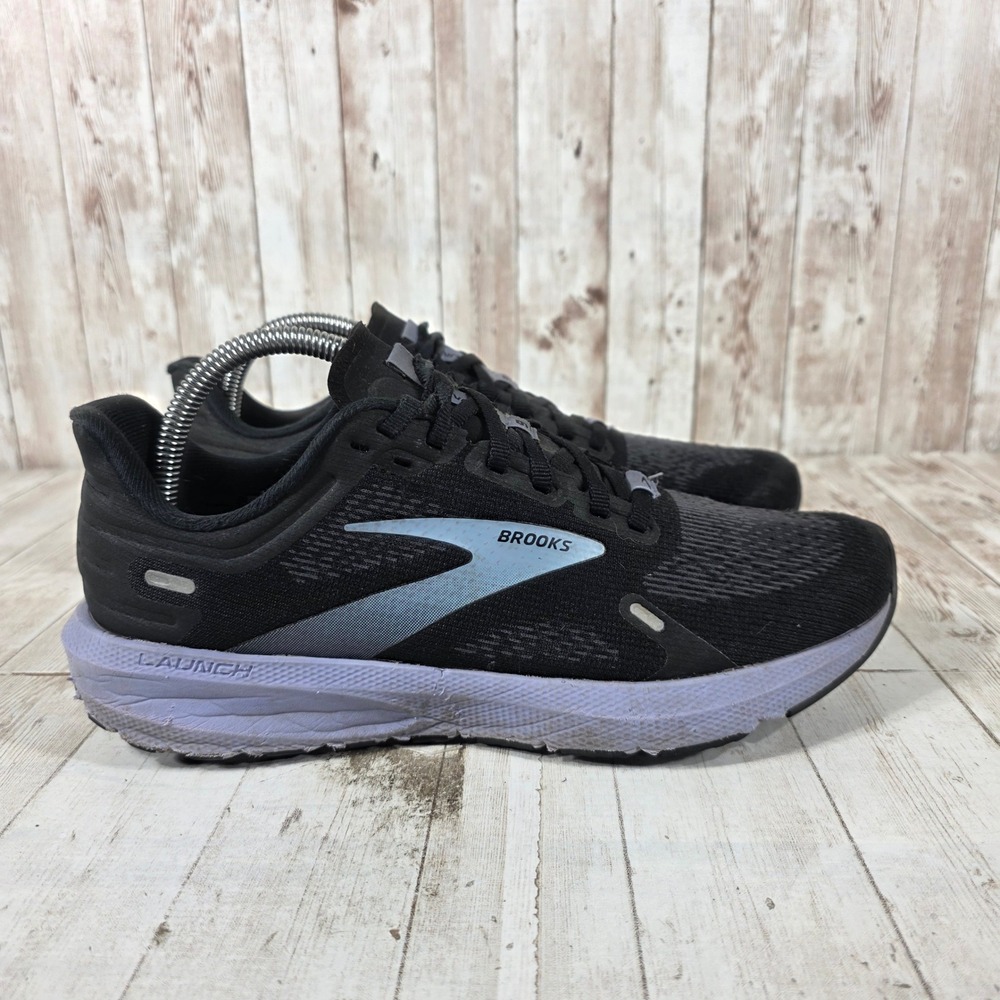 Brooks Launch 9 Womens Running Shoes Black Blue 1203731B060 Size 9 Medium B